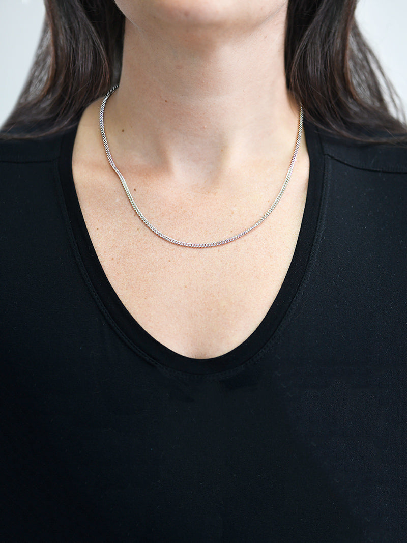 Silver Curb Chain