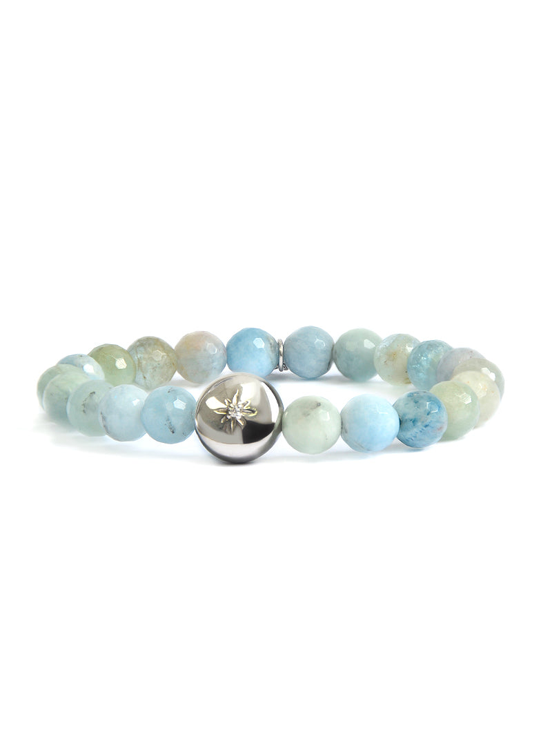 Bohème Faceted Aquamarine Bracelet