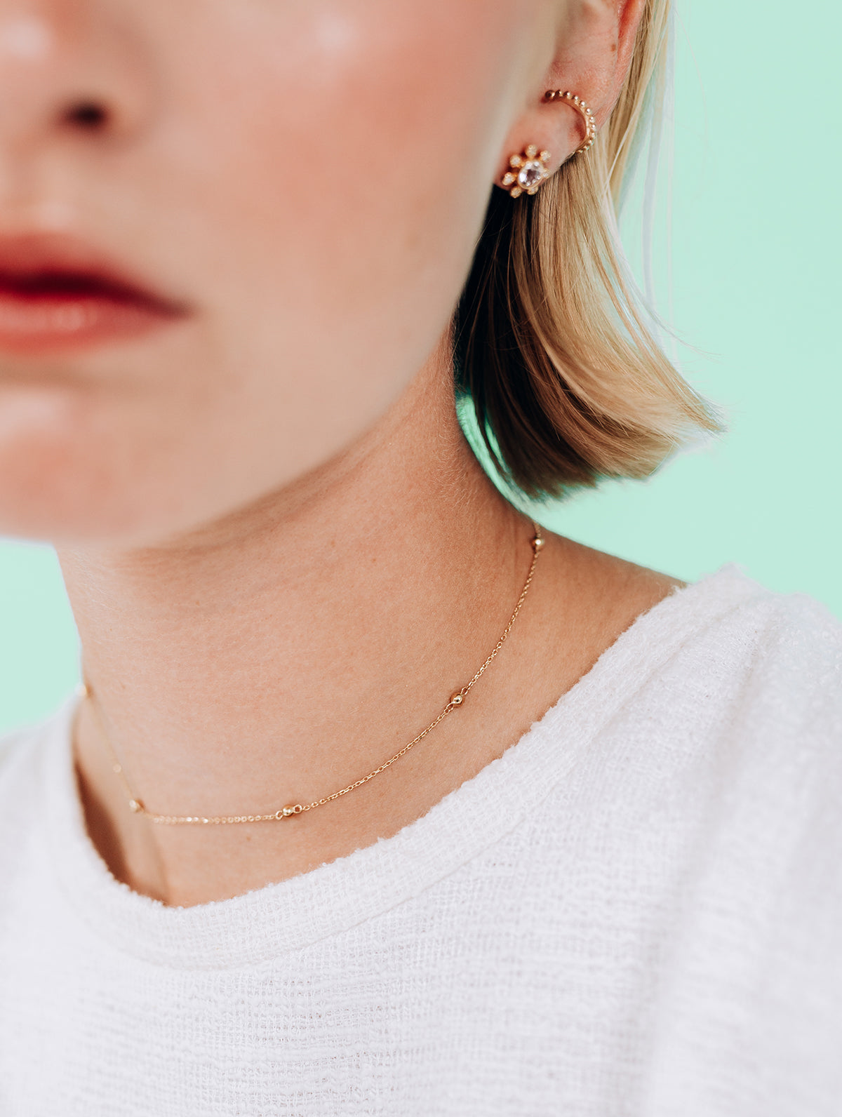 Dew Drop Chain Necklace