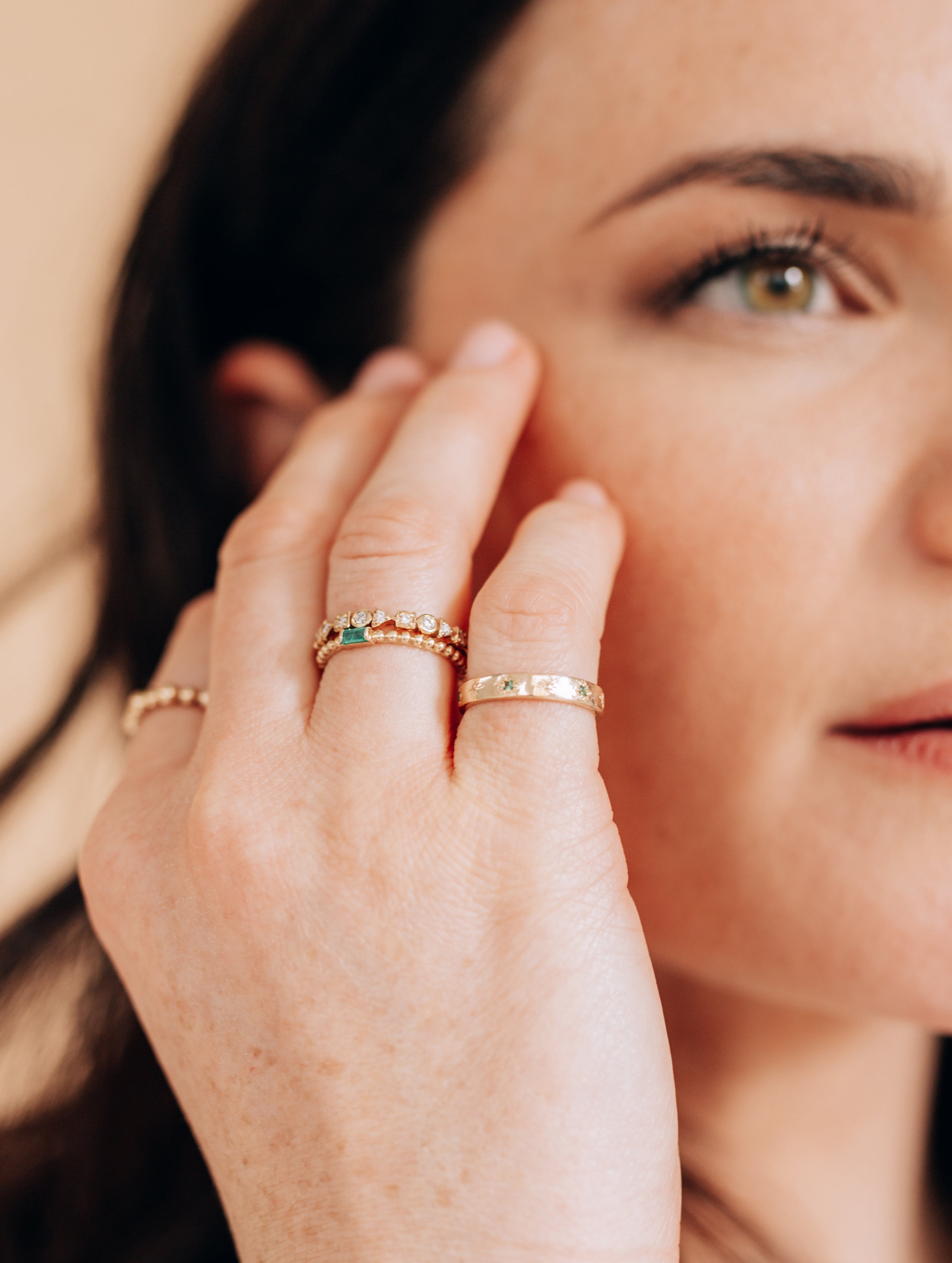 Bague Superposable Géométrique Cléo