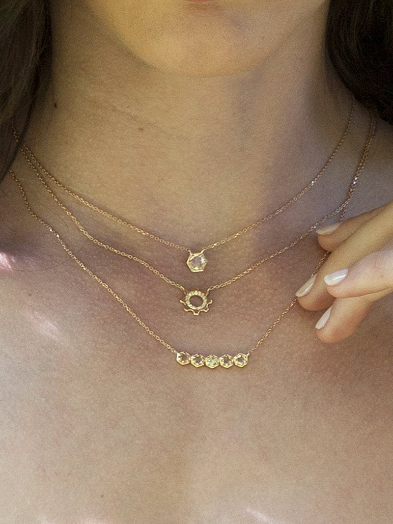 Jac+Jo Bolt Mini Bar Necklace