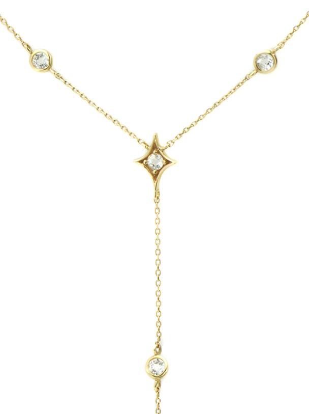 Jac+Jo Gothic Diamond Y Necklace