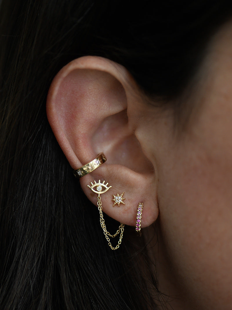 Anzie x Mel Soldera Boucles d’Oreilles Cil de Mauvais Œil