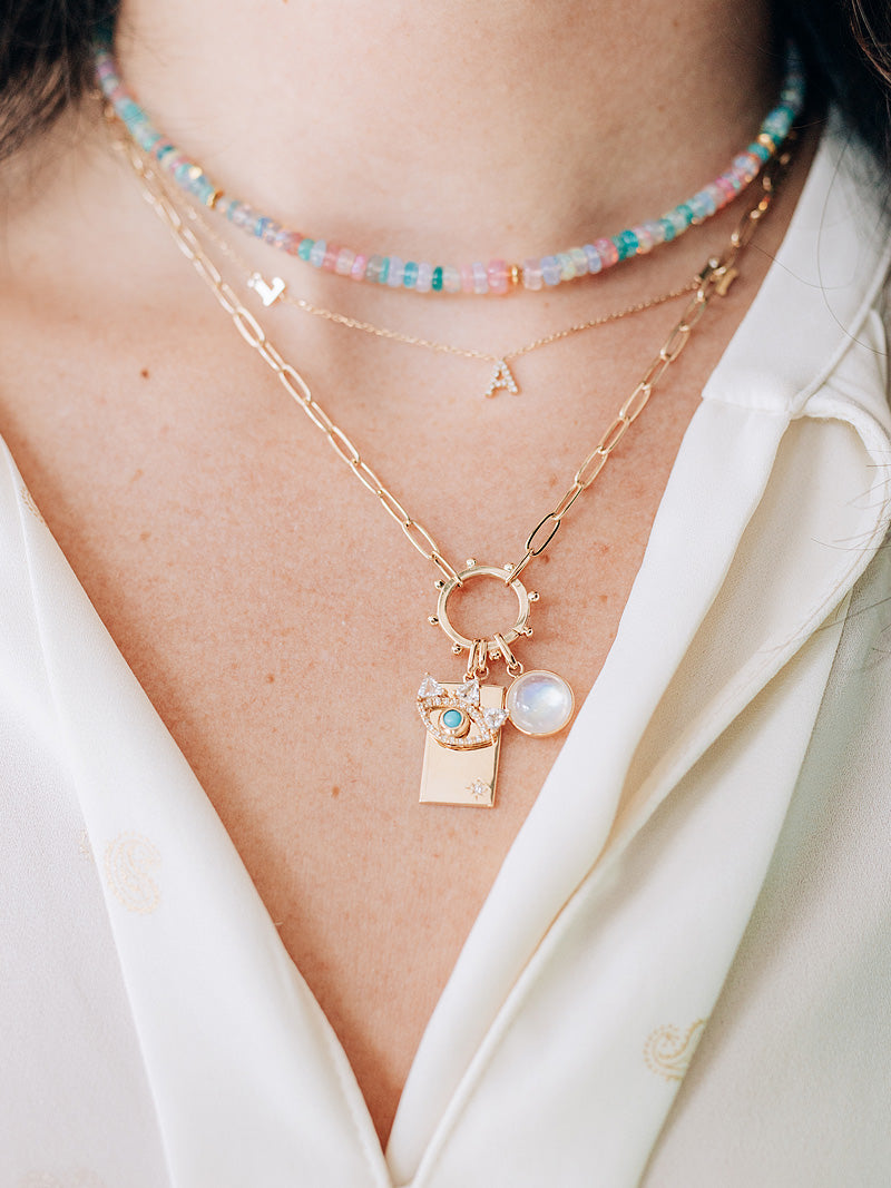 Dew Drop Marine Story Catcher with Oval Chain