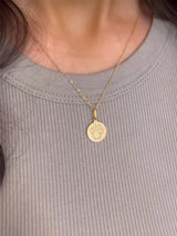 Collier Pendentif Patte d'Or Disque