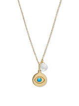 Evil Eye Disk Necklace