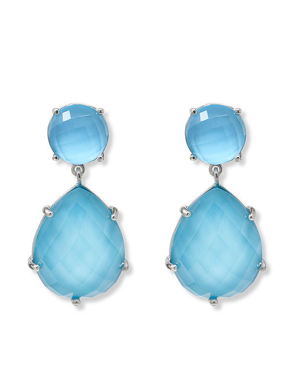 ✨ Web Exclusive ✨ Classique Turquoise Doublet & Silver Earrings