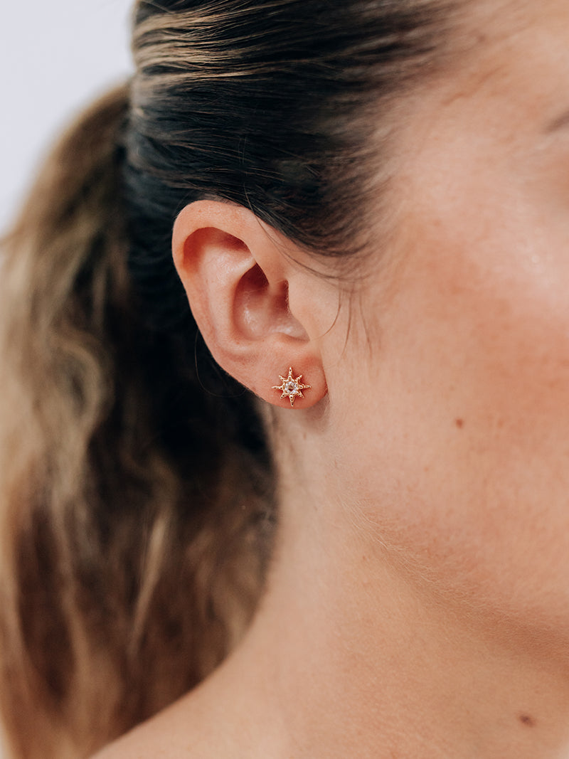 Micro Aztec Starburst Stud