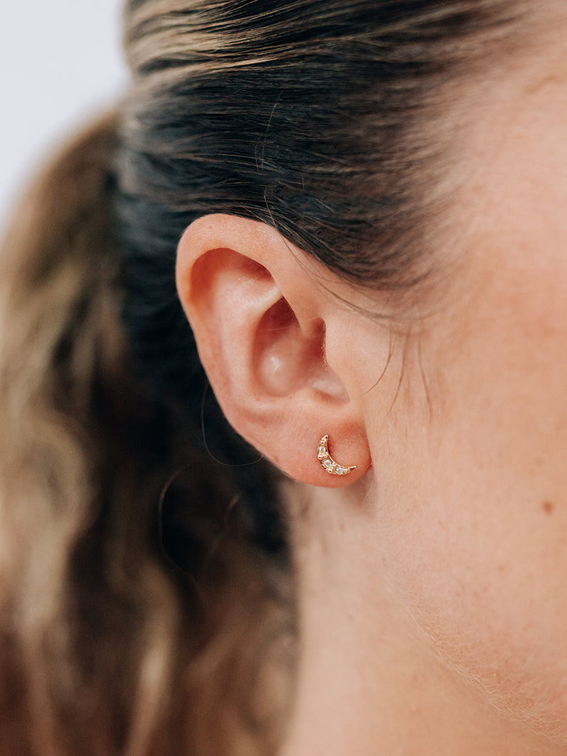 Clous D'oreilles Croissant de Lune Aztec 