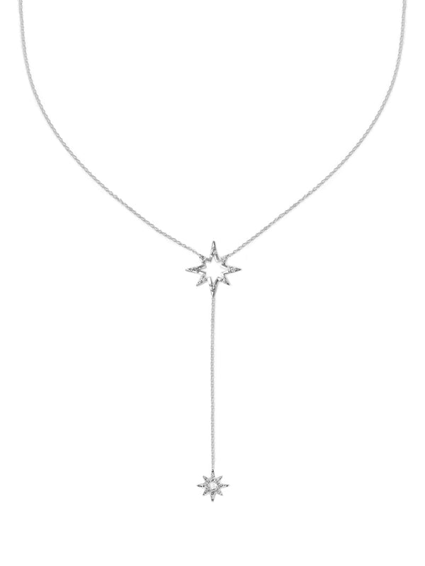 Aztec Starburst Silhouette Y-Necklace