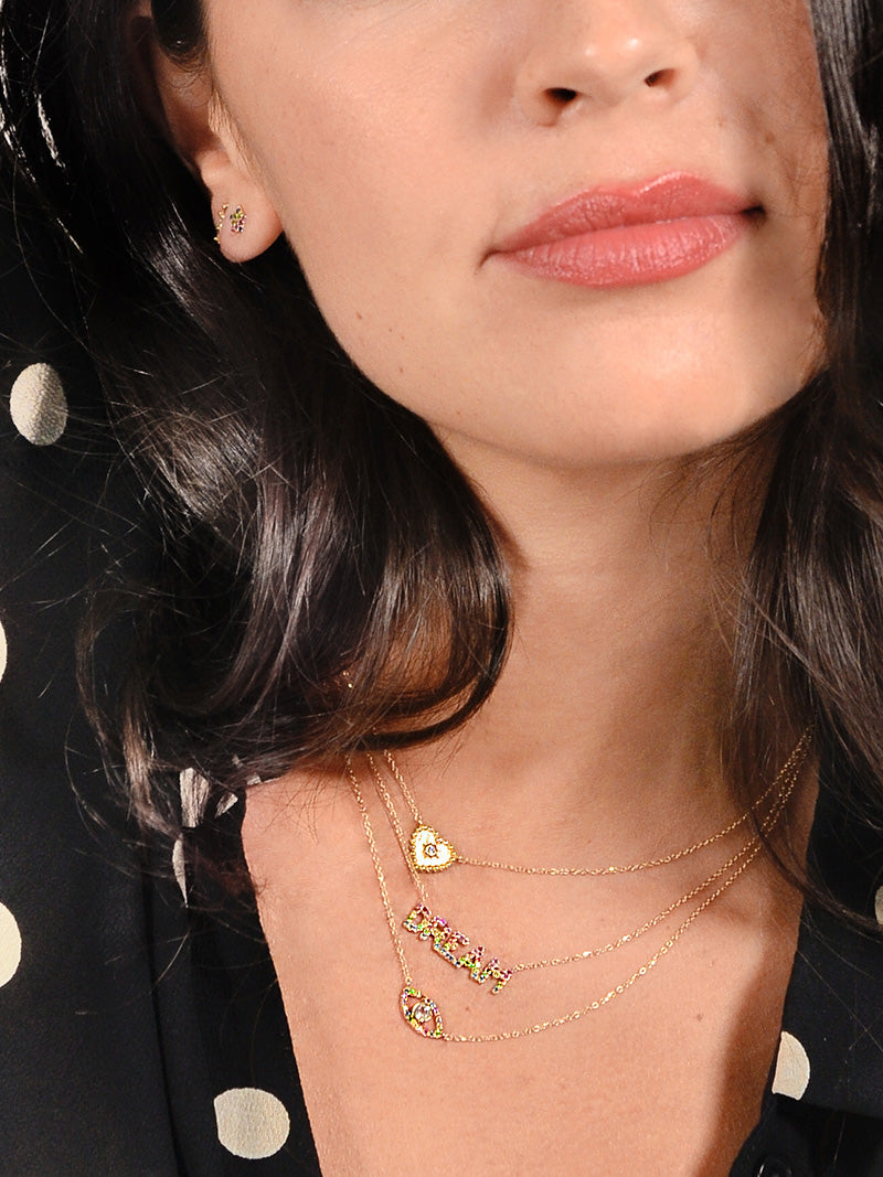 Collier Classique Pavé Mauvais Oeil