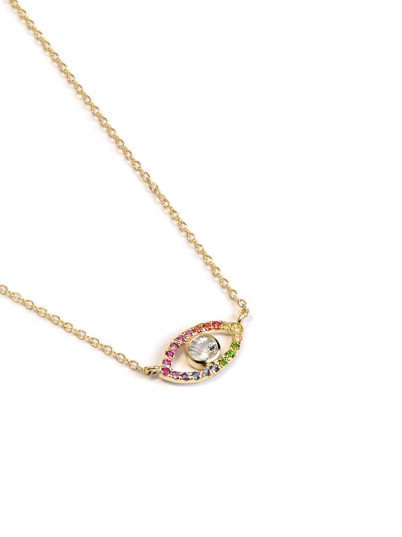 Collier Classique Pavé Mauvais Oeil