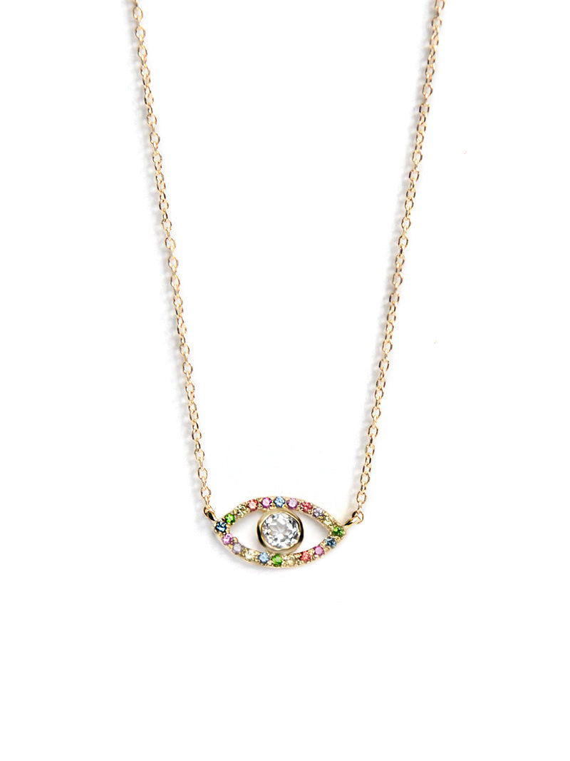 Collier Classique Pavé Mauvais Oeil