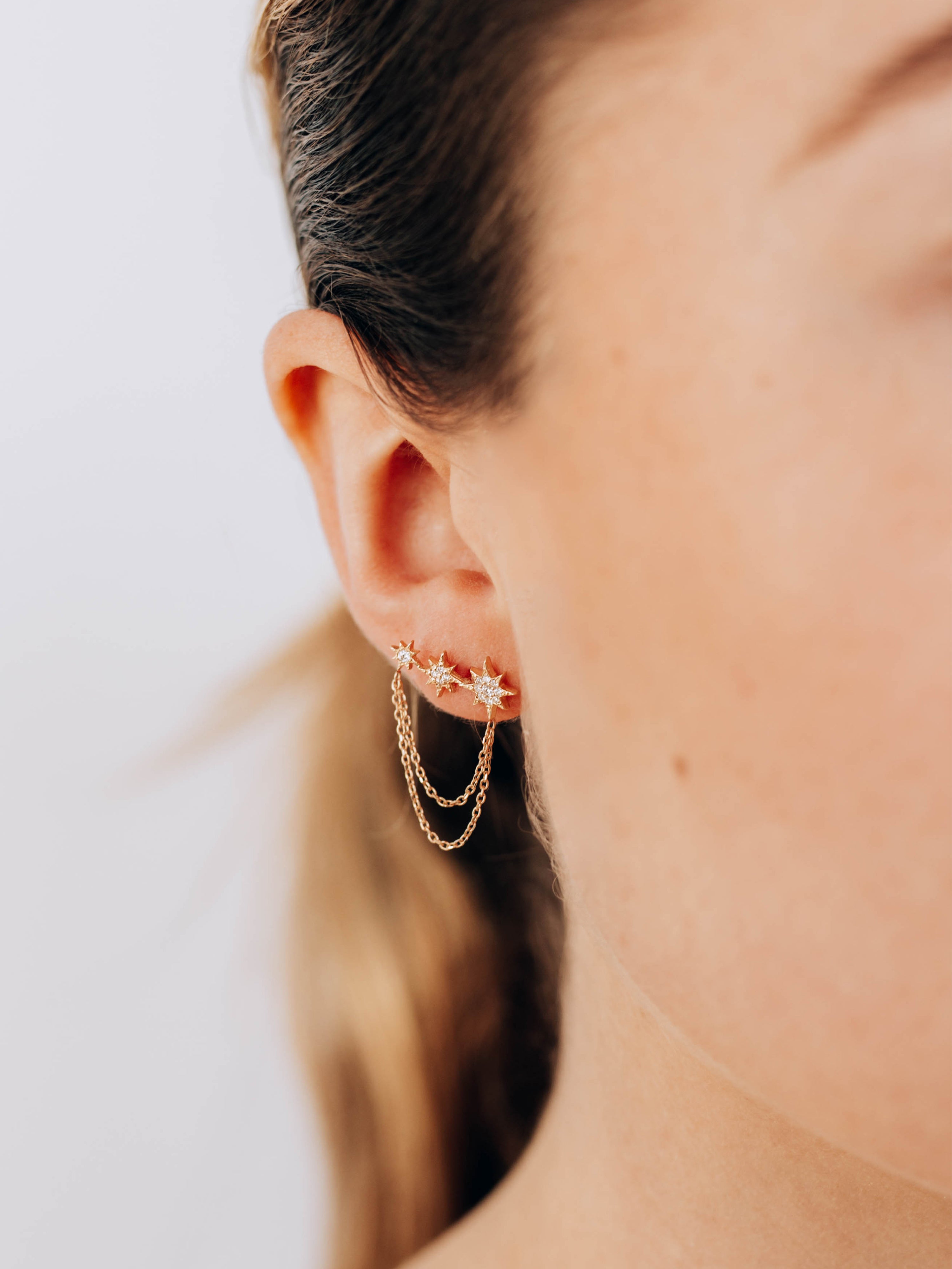 Aztec Morgan North Star Earrings