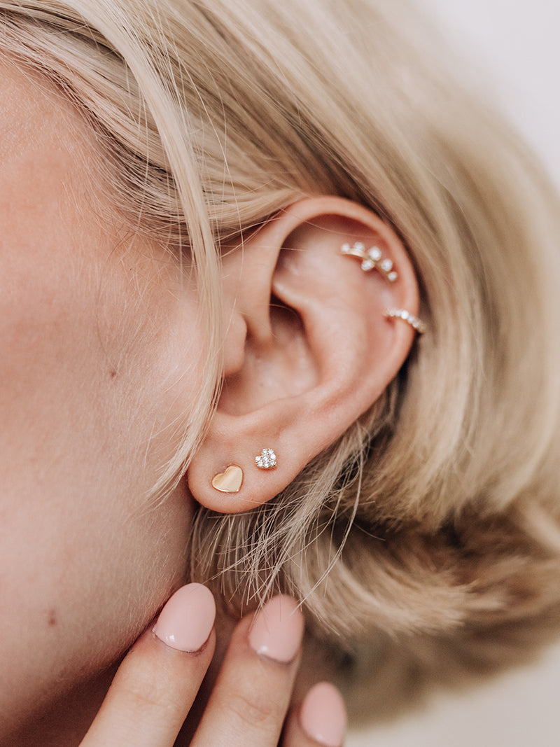Love Letter Heart Studs