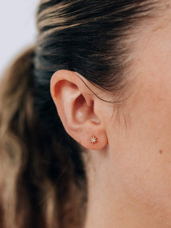Clous d’Oreilles Micro Étoile Polaire Aztec