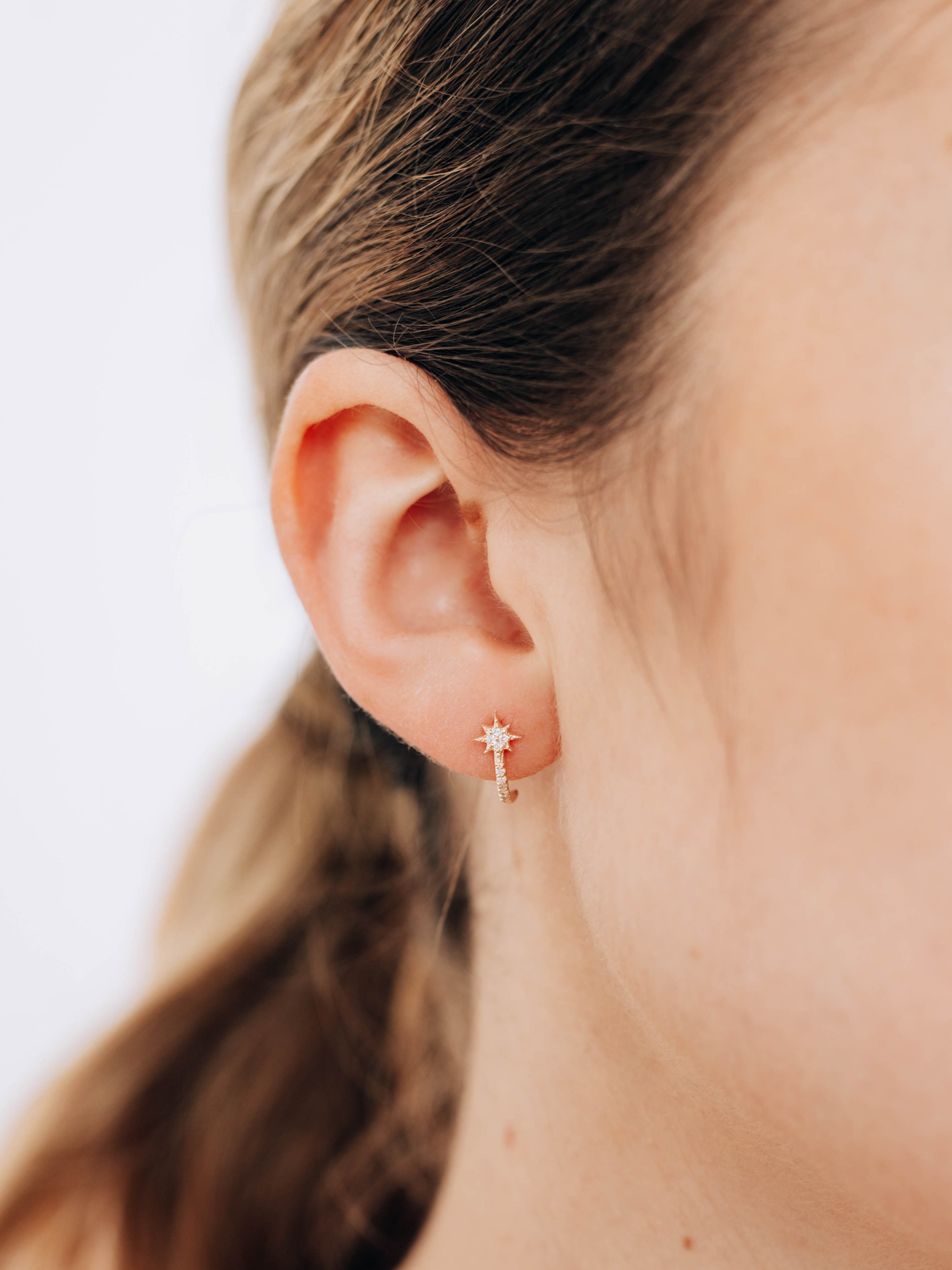 ANAYI　36 14KT GOLD 36MM ENDLESS HOOP EARRINGS – NADRI