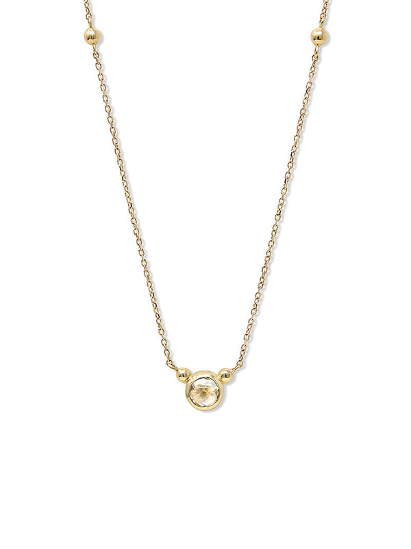 Clear Topaz Bonheur Necklace