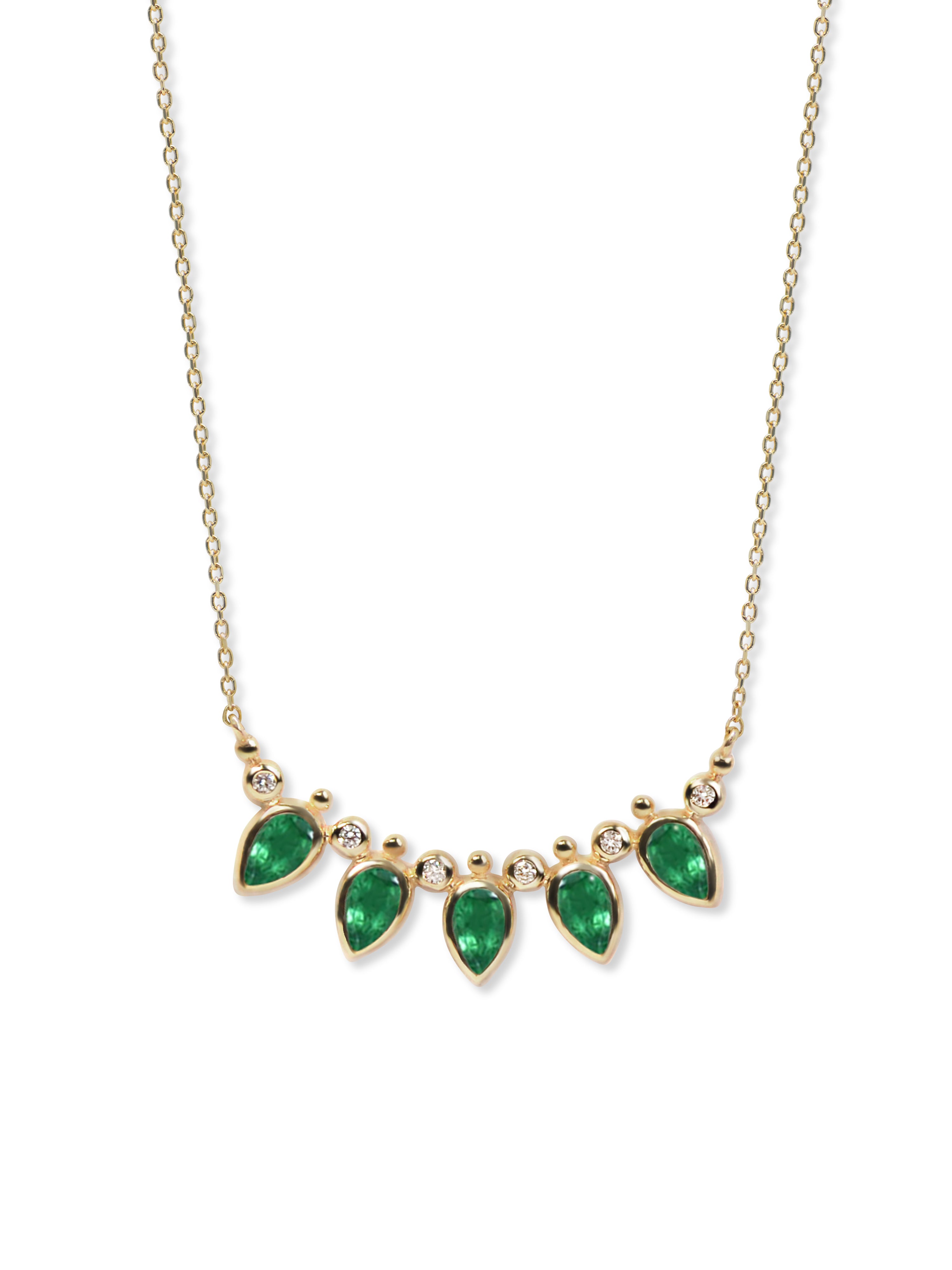 Petal Bouquet Fan Necklace