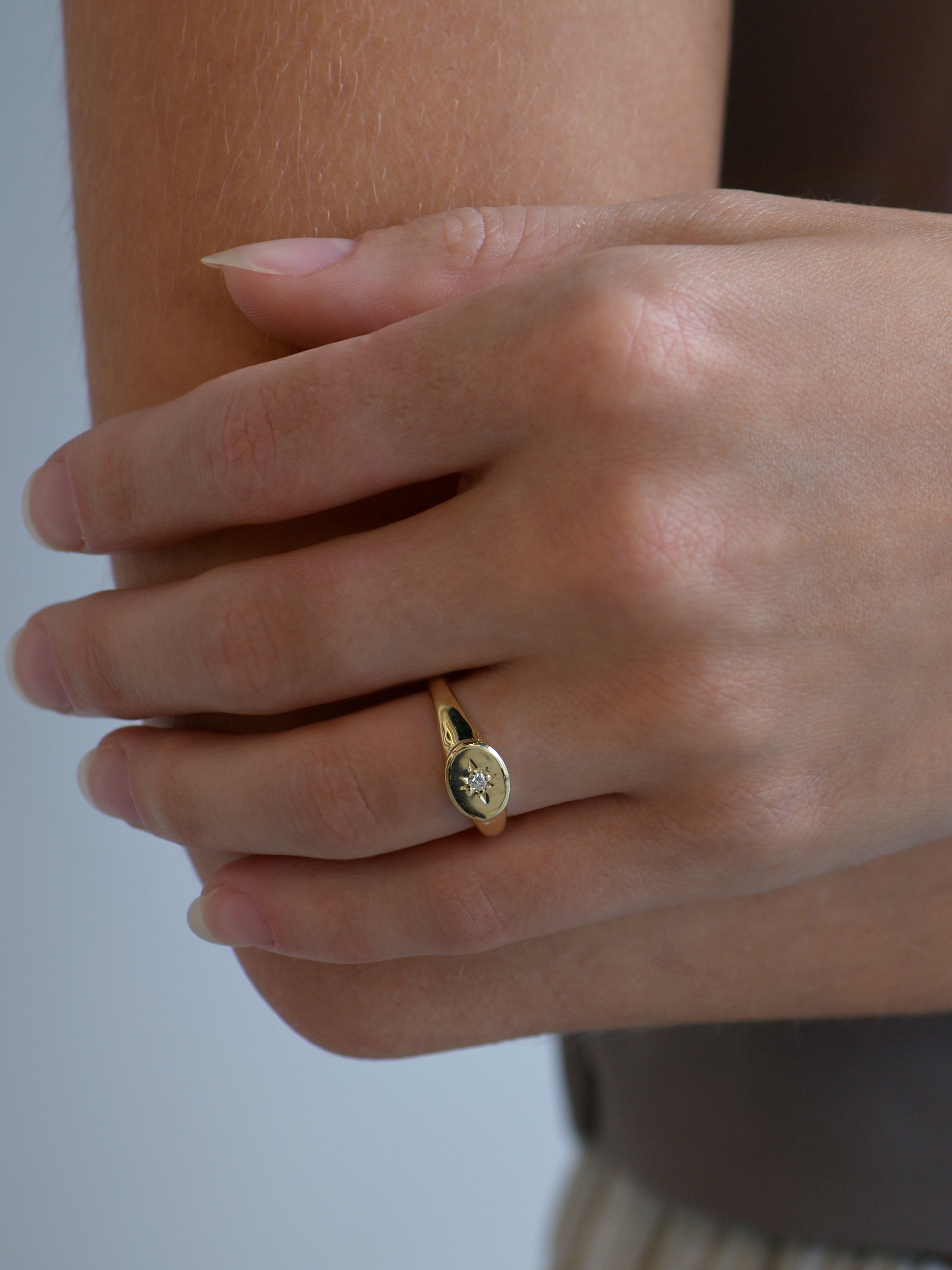 Aztec Vintage Star Signet Ring