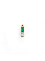Cléo Emerald Baguette Stud