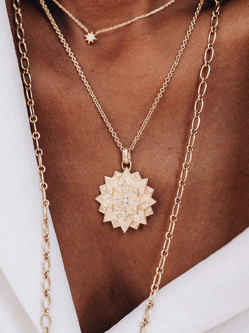 Médaillon Aztèque Zoe Marrakesh Mini Étoile