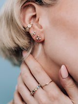 Dew Drop Mini Fleur Earring