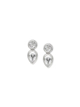 Boucles d'oreilles pétales classiques argent