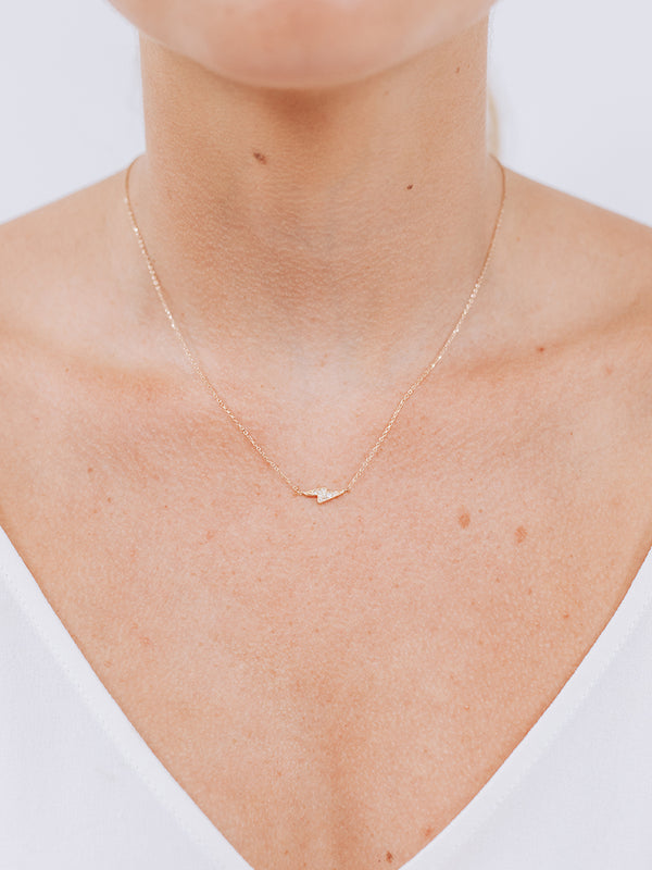 Collier Éclair Aztèque en Pavé