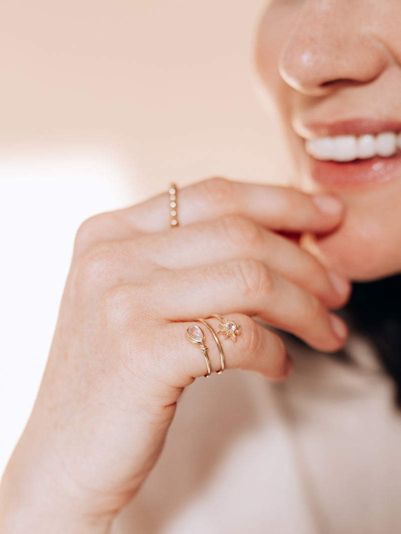 Bague Torsadée Éclat d’Étoile Aztec