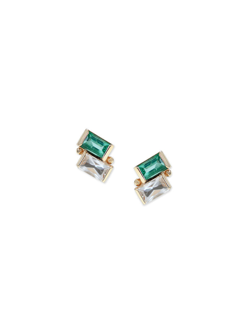 Clous d’Oreilles Deux Carrés Cléo