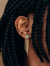 Cléo Long Fringe Earring Backing