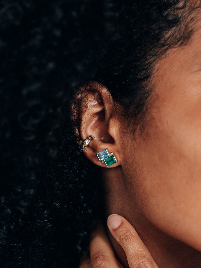 Cléo Deux Carré Studs