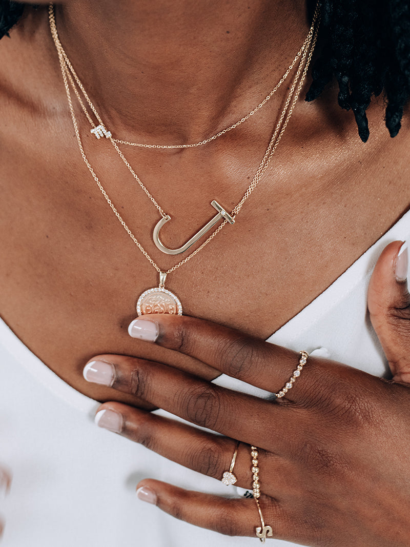 Love Letter Pavé Zodiac Necklace