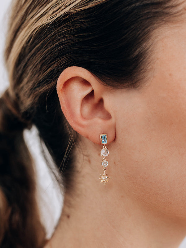 Boucle D’oreilles à Breloque Aztec Luna