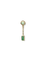 Boucles D’oreilles en Chaine Goutte Carré Cléo