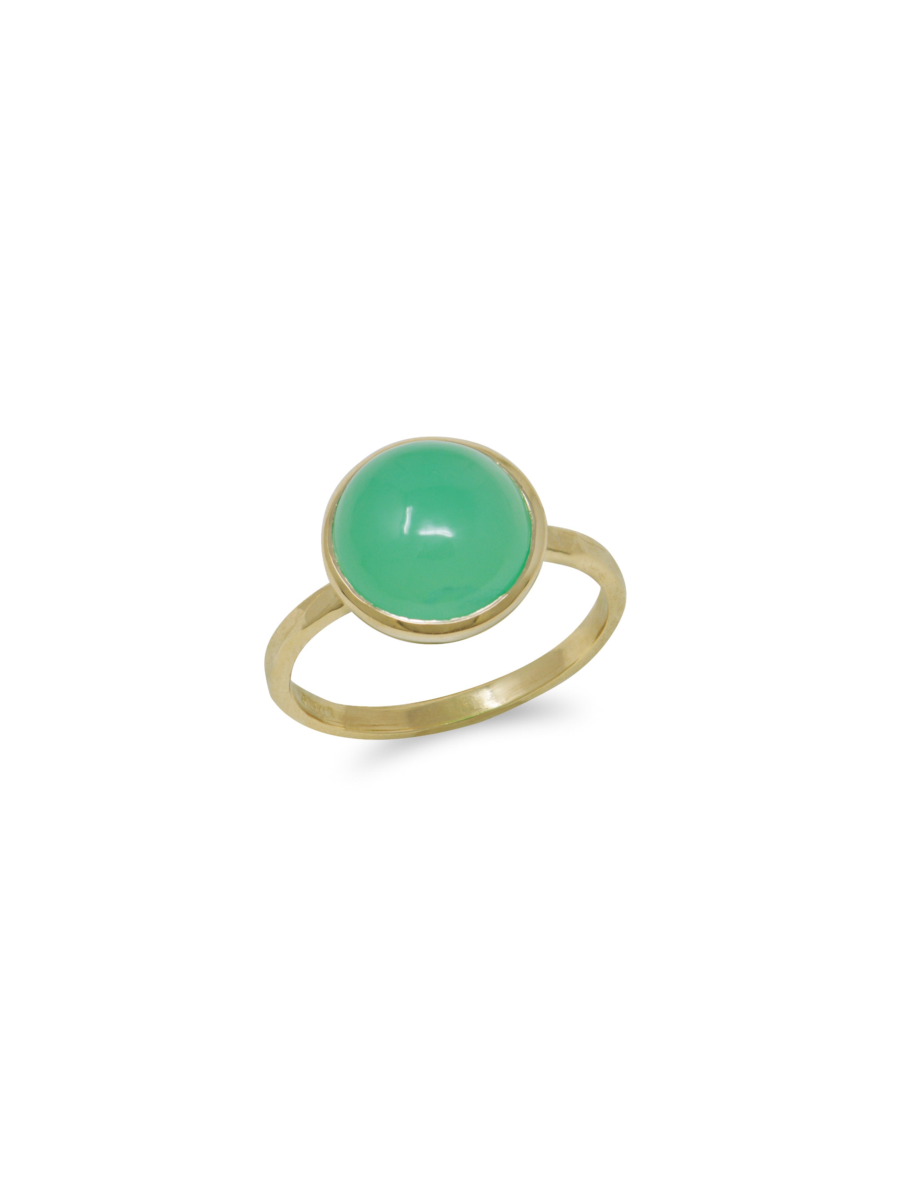 Classique Chrysoprase Bezel Ring