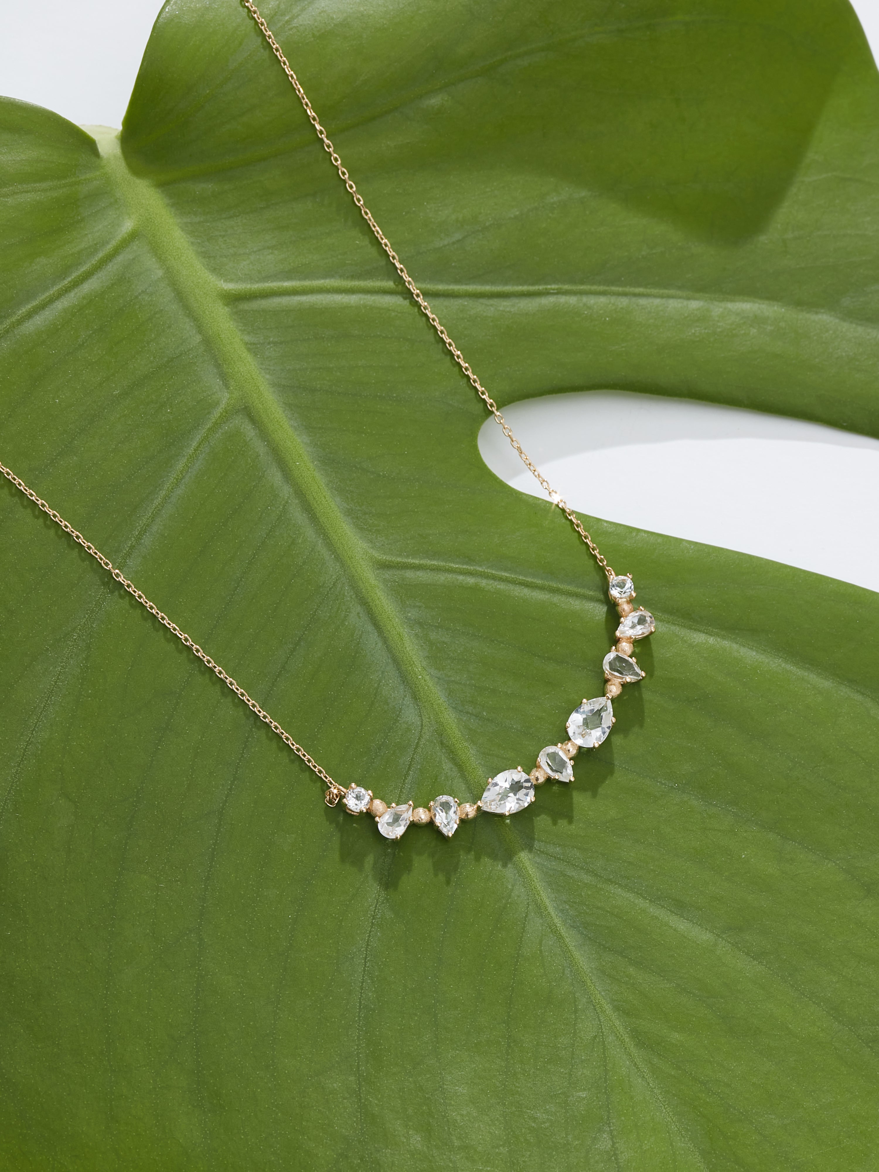 Mélia Gem Bar Necklace