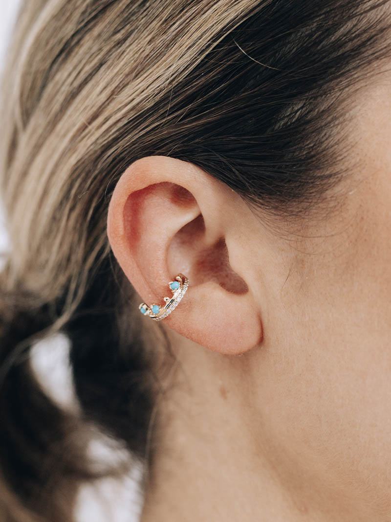 Cléo Pavé Crown Ear Cuff