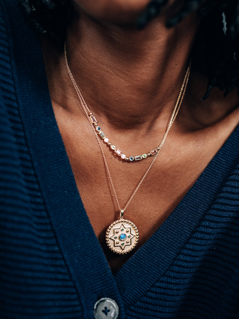 Cléo Carré Collier Chaîne