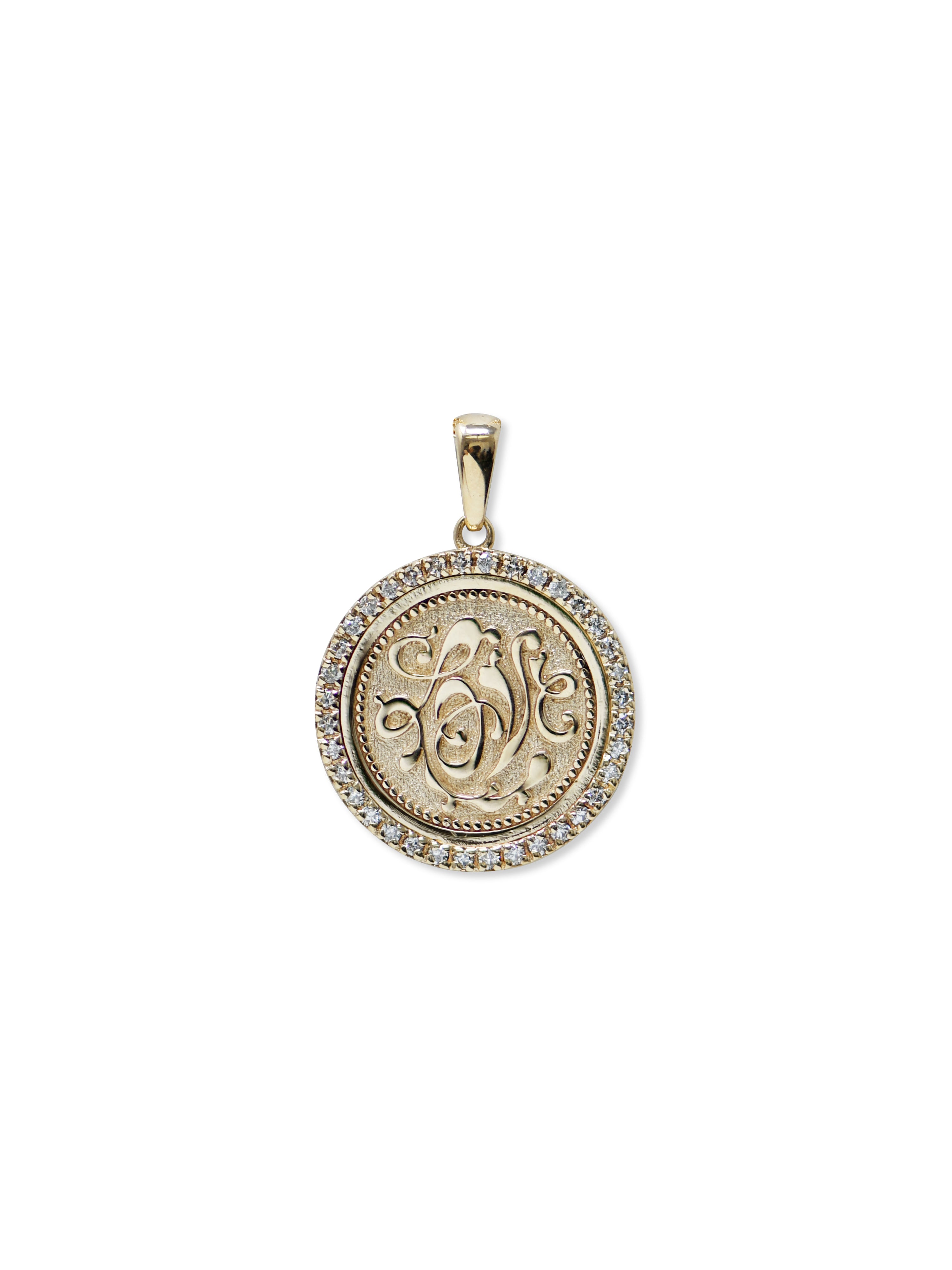 Love Letter Royal Love Medallion Necklace