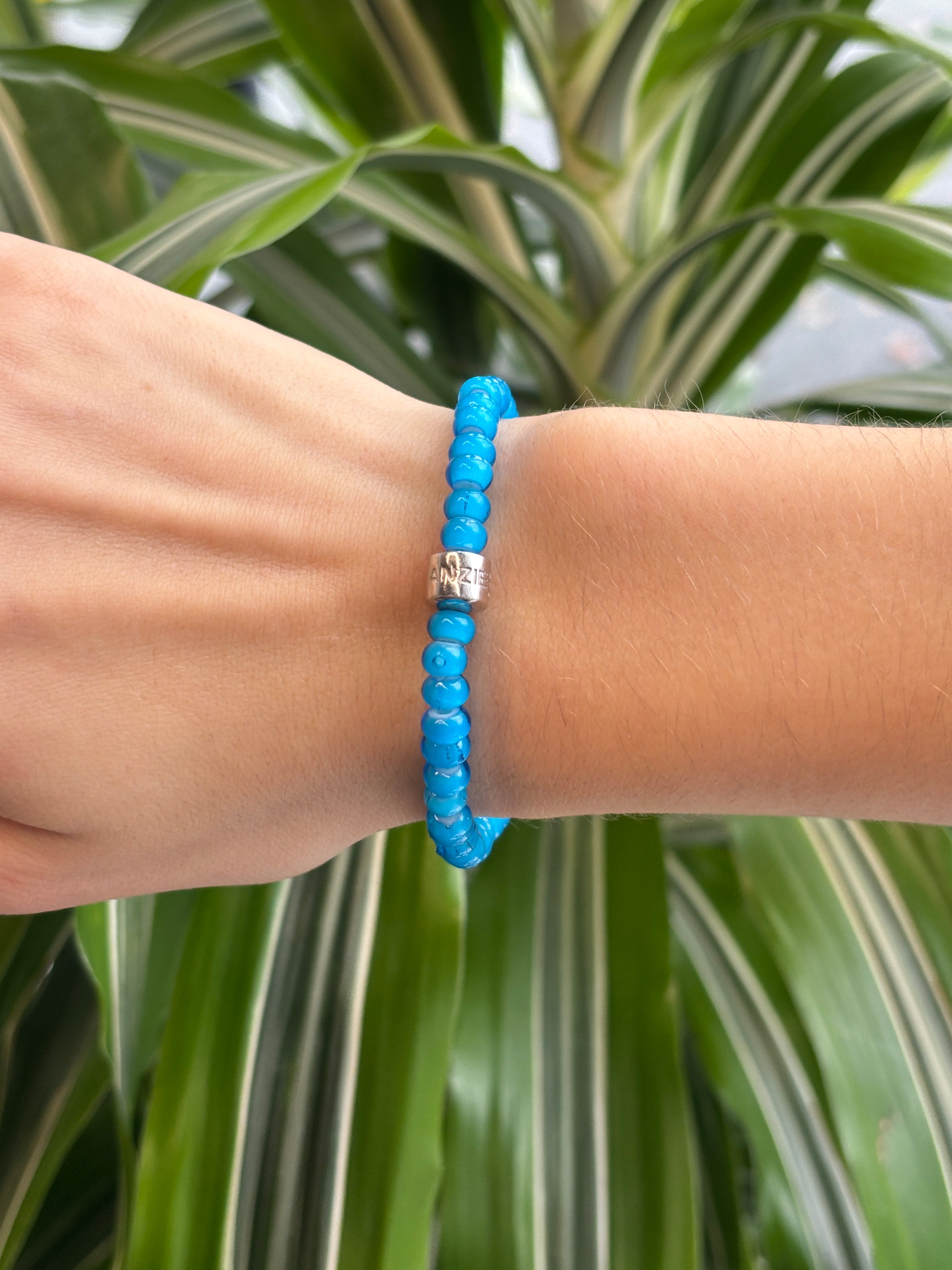 Bohème Blue White Heart Bracelet