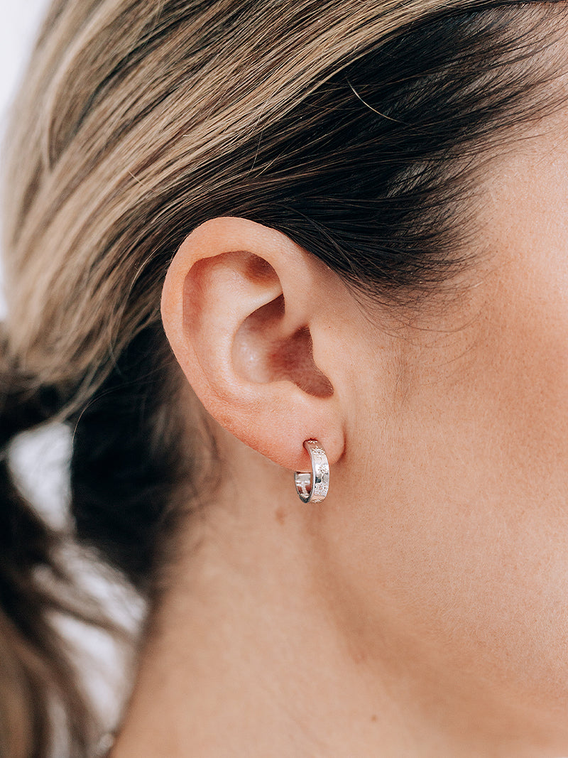 Anzie x Mel Soldera Manchette D’oreille en Argent Céleste