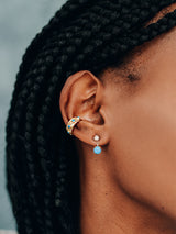Boucle d'oreille Méditerranée