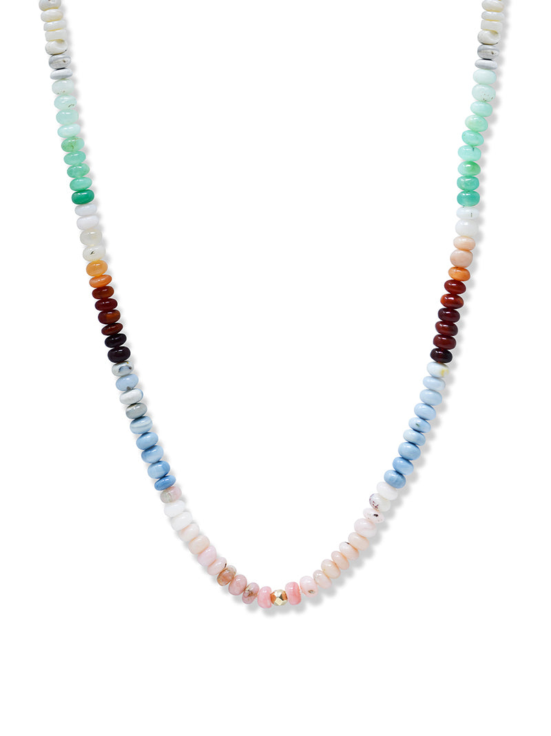 Bohème Multicolor Opal Rondelle Necklace