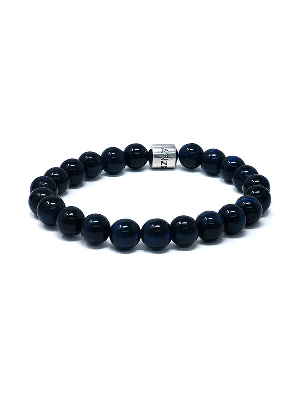 Bracelet Bohème Œil de Tigre Bleu