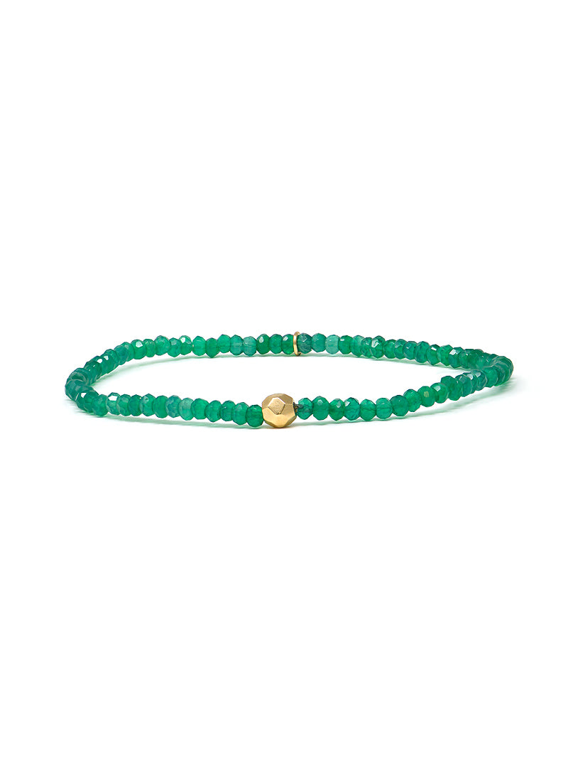 Bohème Faceted Emerald Bracelet
