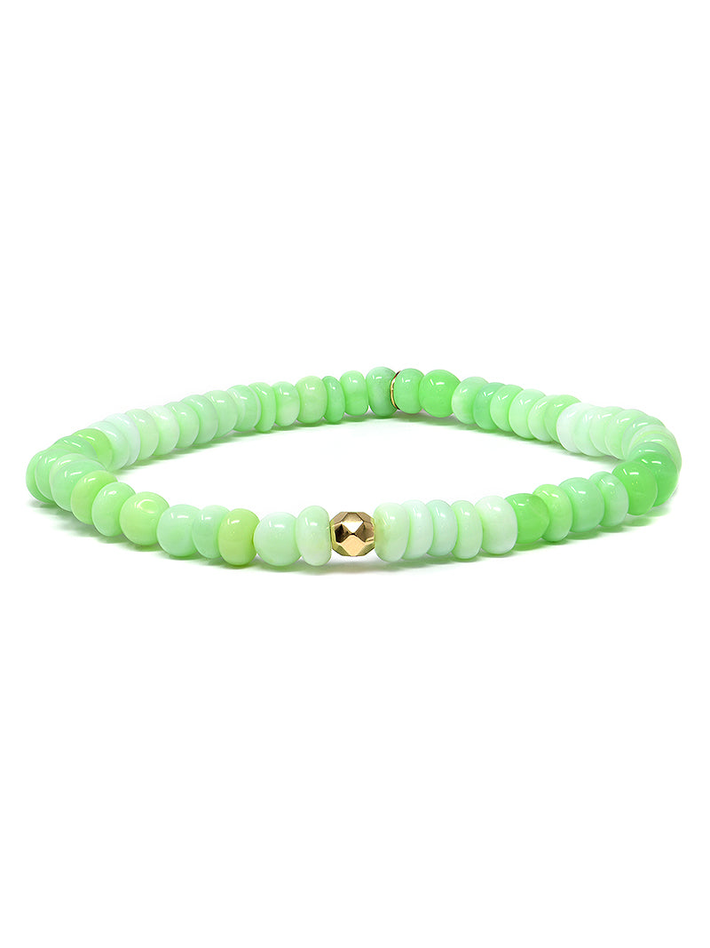 Bohème Green Opal Rondelle Bracelet