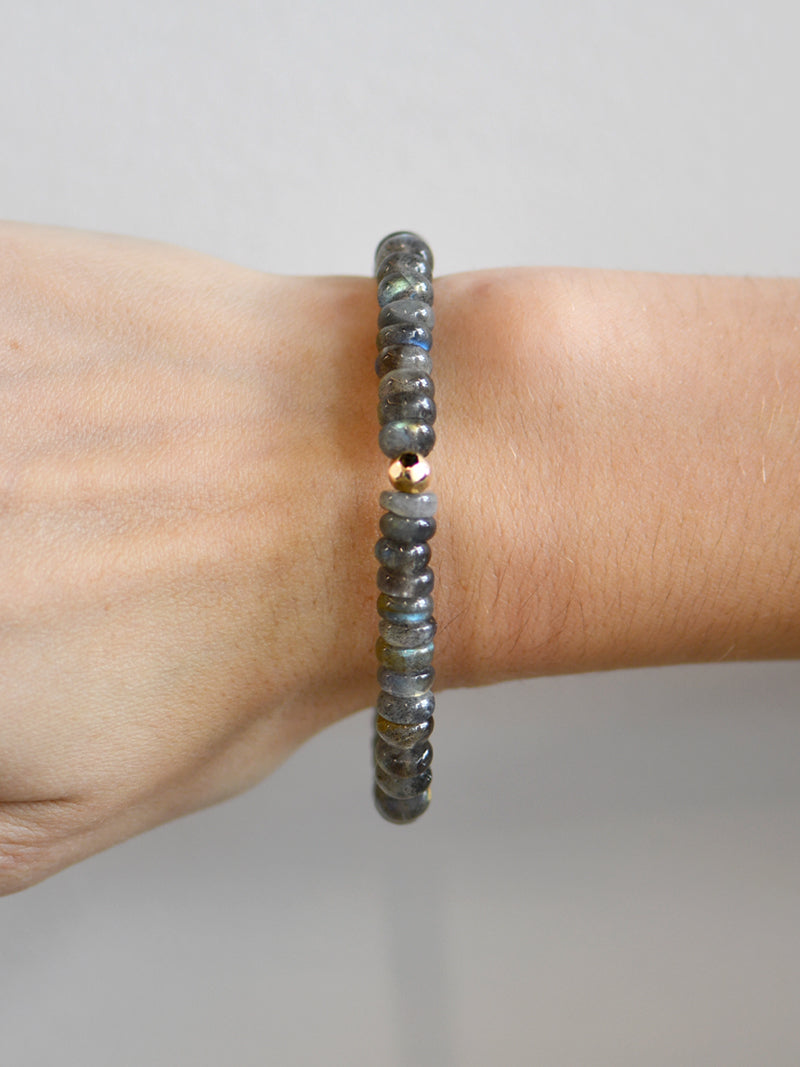 Bracelet Bohème Labradorite Lisse