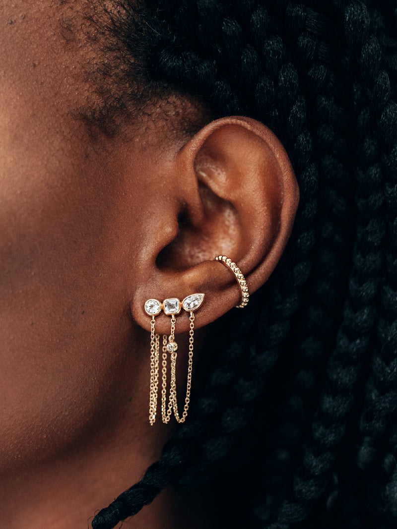 Cléo Jaeda Triple Chain Earring